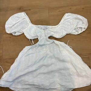 Sabo Skit eyeleted lace cut out  dress